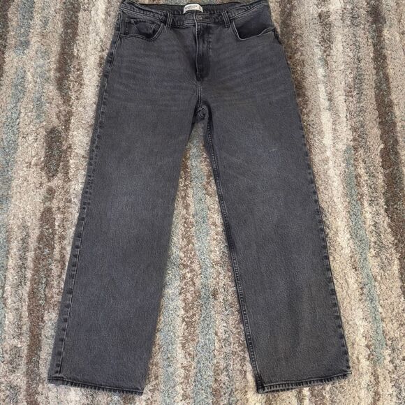 Abercrombie & Fitch The ‘90s Relaxed Jean High Rise Washed Black 32” - Picture 1 of 4